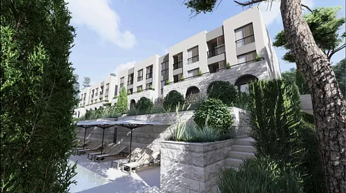 Apartments in Kavač in a complex with a pool
